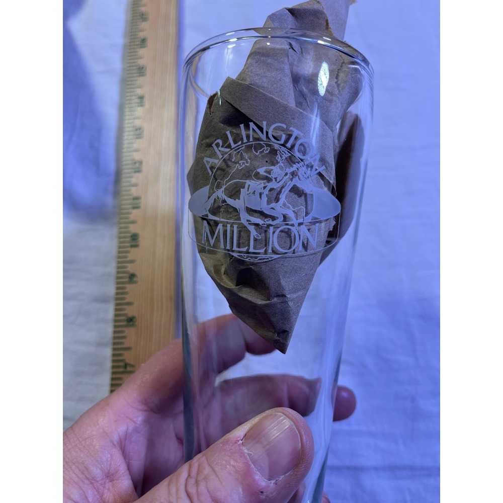 Arlington Million Pilsner Glass Unisex OS Clear‎ Pre-Owned Horse Racing Souvenir